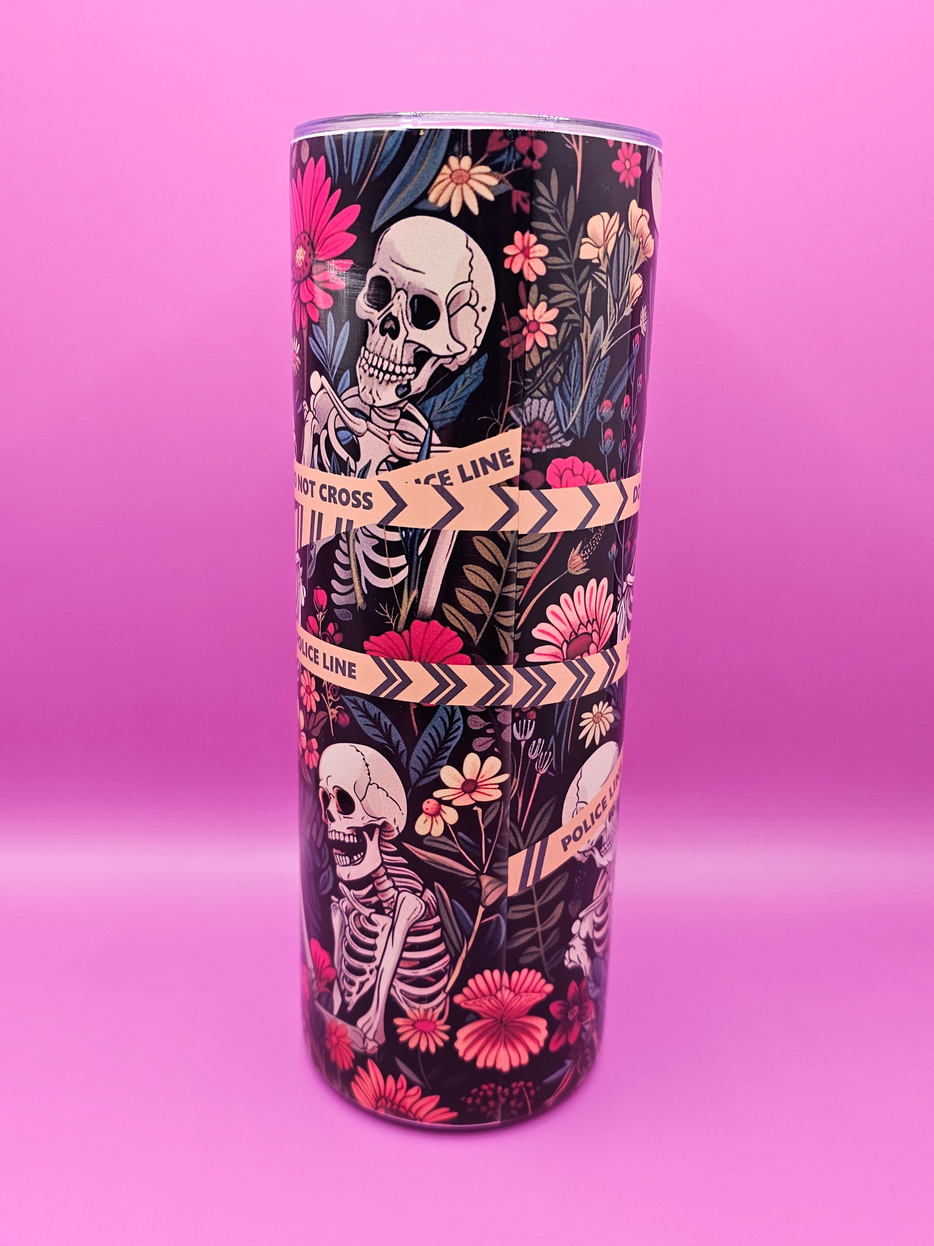 20 ounce funny crime tumbler