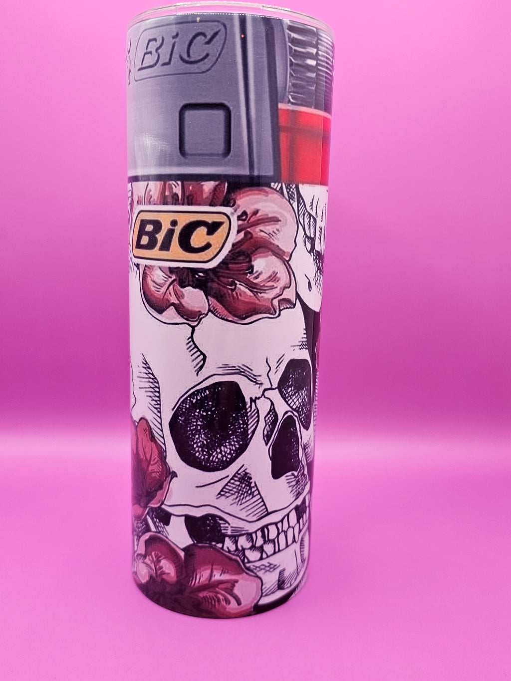 20 ounce skull lighter tumbler