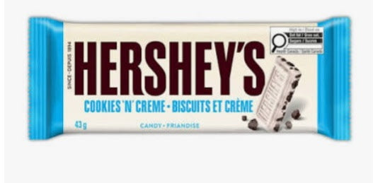 HERSHEY COOKIES N CREME CHOCOLATE BAR